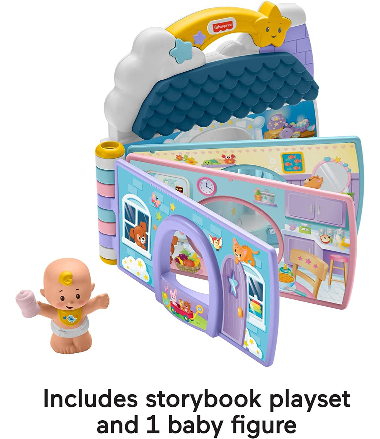 Fisher-Price Little People Babys Day Story Set, 2 in 1