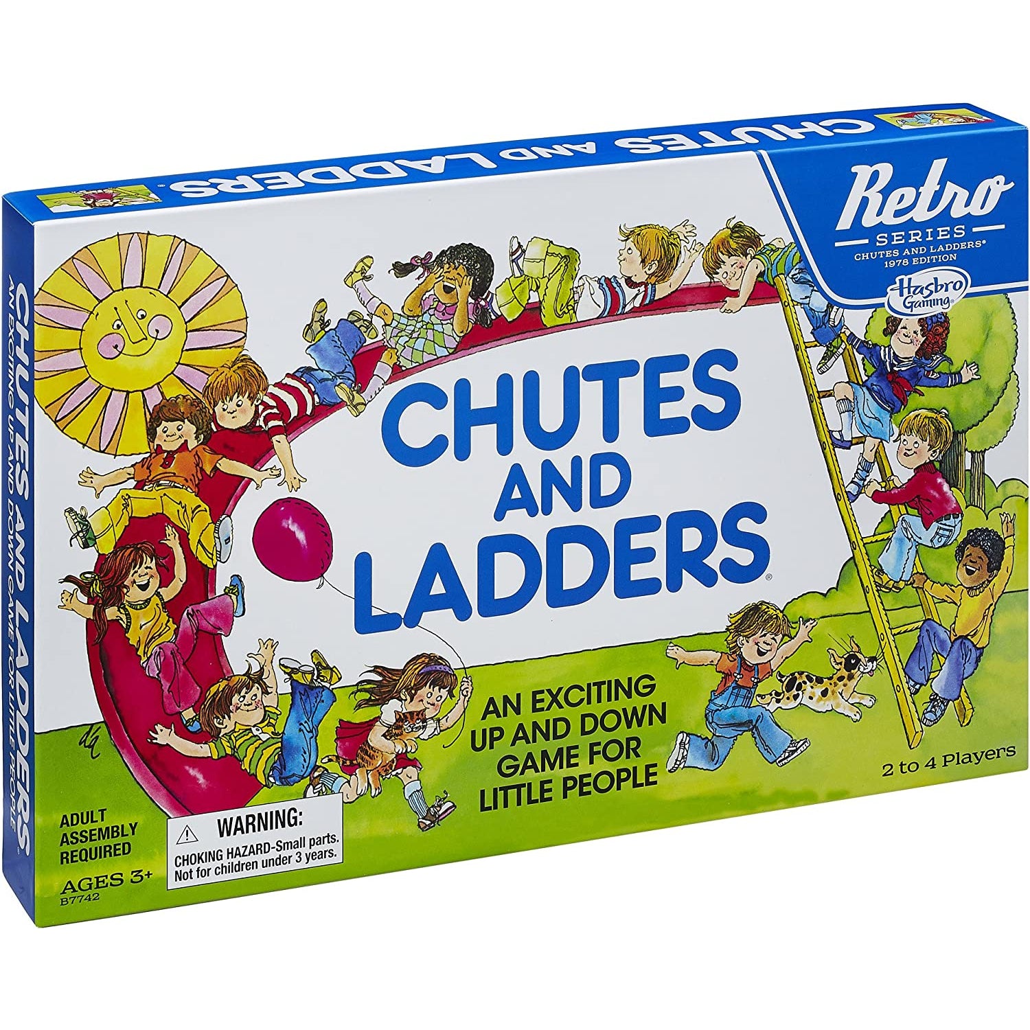 Hasbro Chutes and Ladders Game: Retro Series 1978 Edition