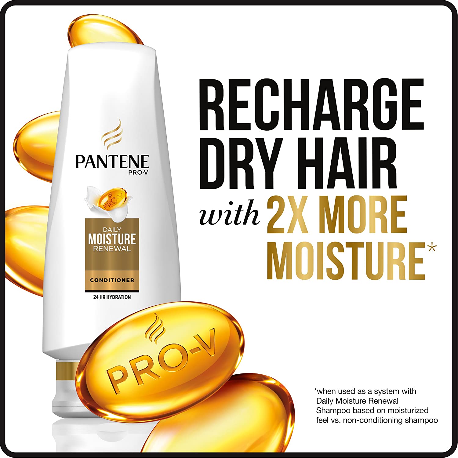 Pantene Pro-V Daily Moisture Renewal Conditioner, 12 fl oz