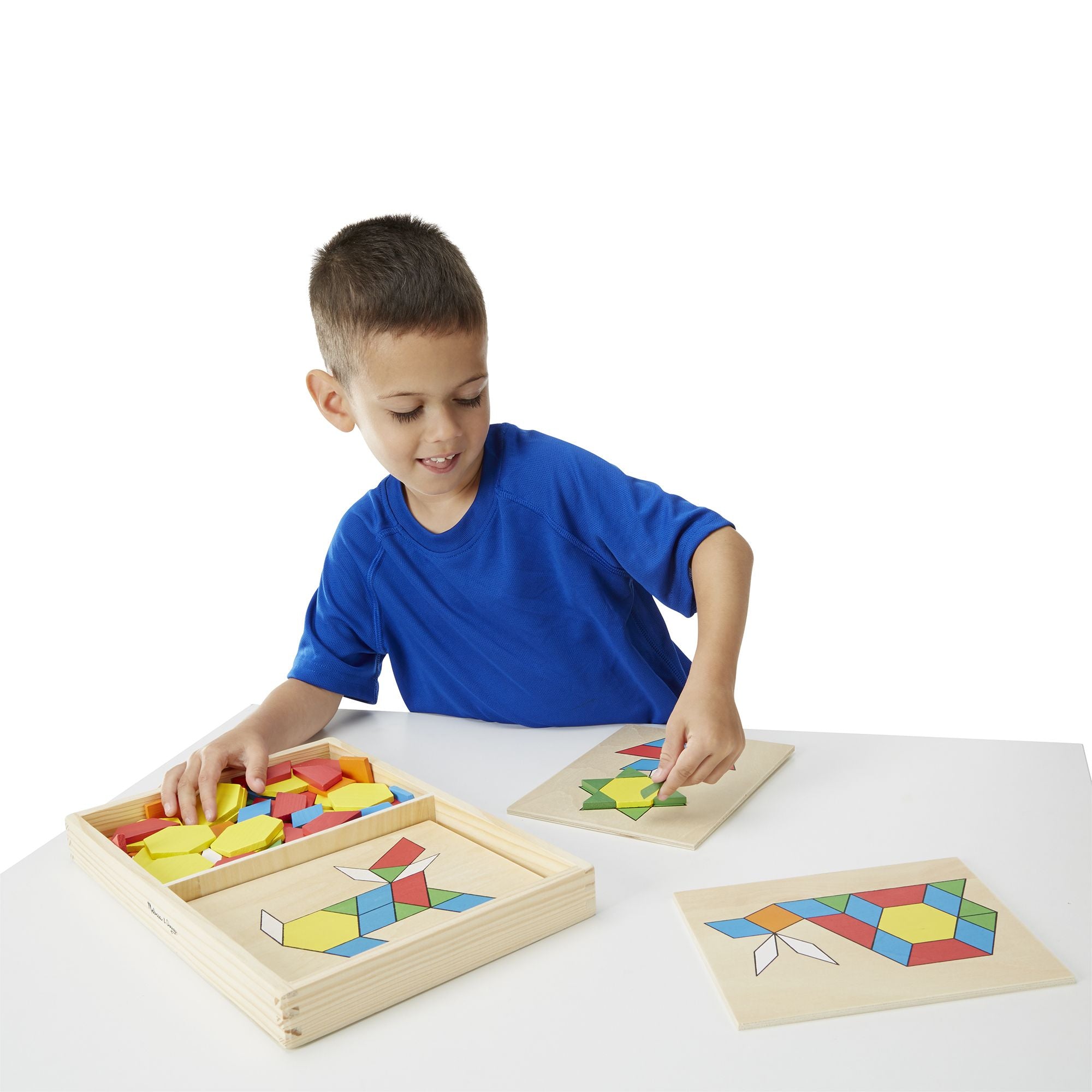 Melissa and Doug Pattern Blocks and Boards Classic Toy