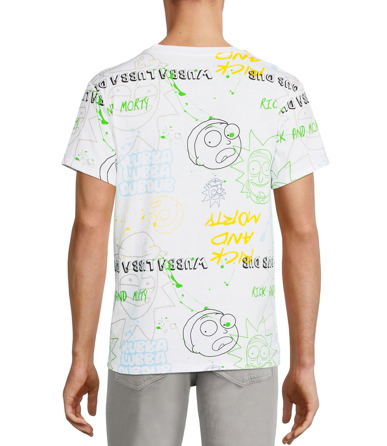 RICK AND MORTY Mens Short Sleeve All Over Print T-Shirt