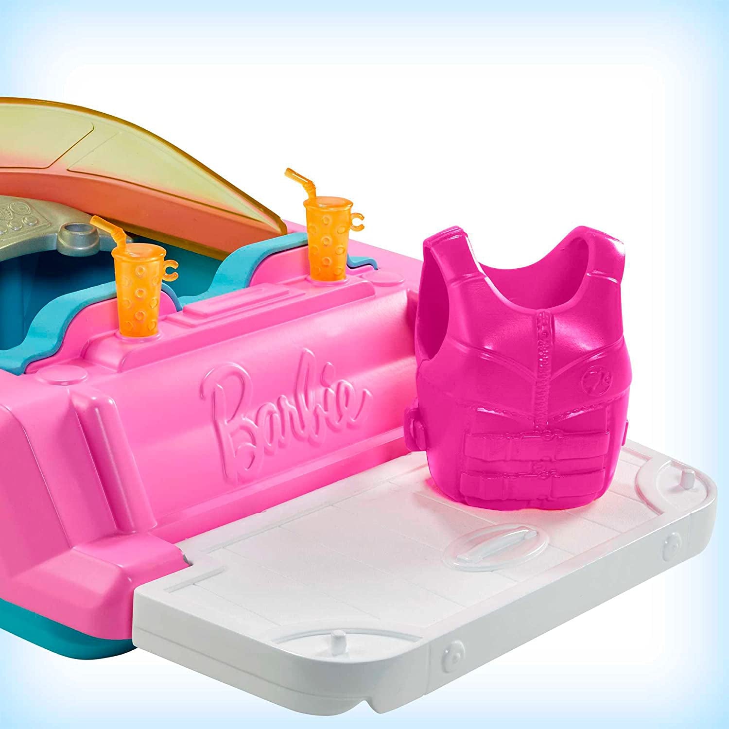 Mattel Barbie Doll and Boat with Puppy and Accessories, Floats in Water