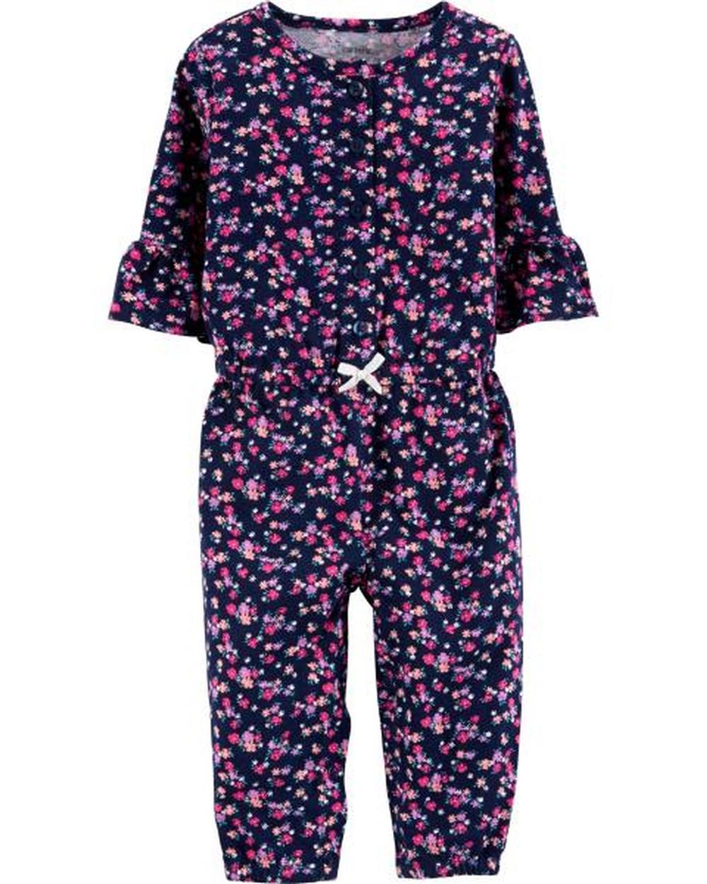 Carters Girls 0-24 Months Floral Jumpsuit