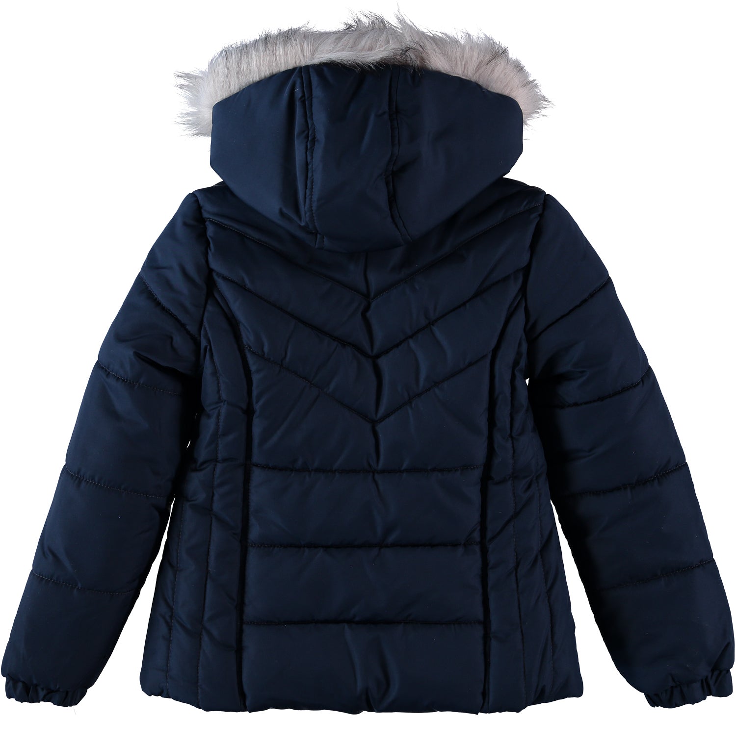 London Fog Girls 7-16 Bubble Jacket with Fleece Hat