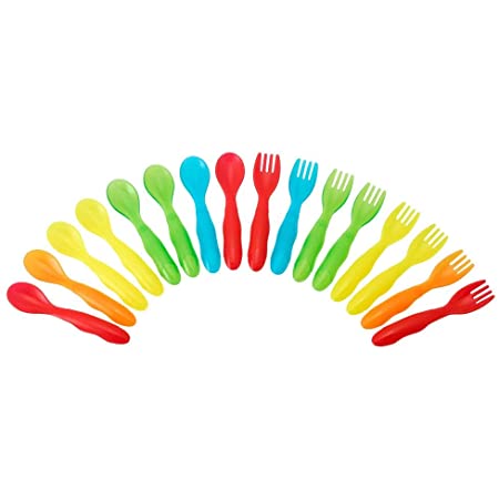 First Years Take & Toss Flatware for Kids, 16 pieces, multicolor