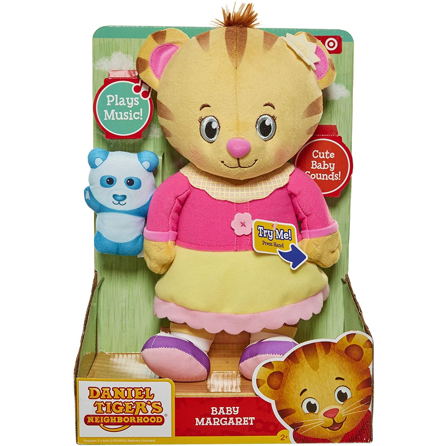 Jakks Pacific Daniel Tigers Neighborhood Talking Baby Margaret Plush, 12 inch