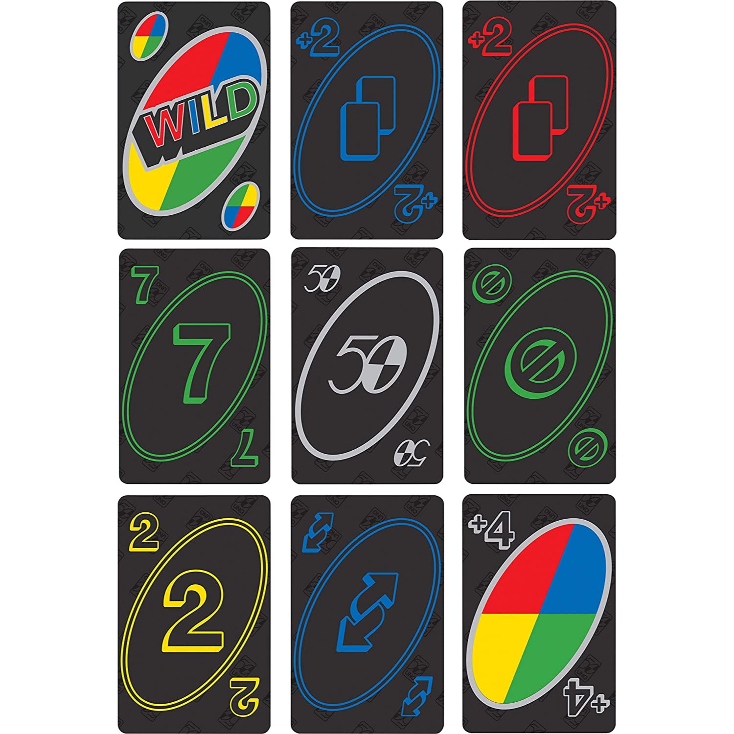 Mattel UNO Premium 50th Anniversary Edition Matching Card Game