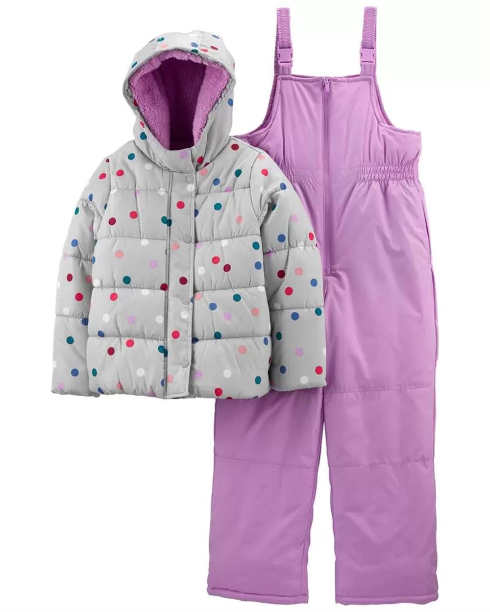 Carters Girls 12-24 Months 2-Piece Snowsuit Set