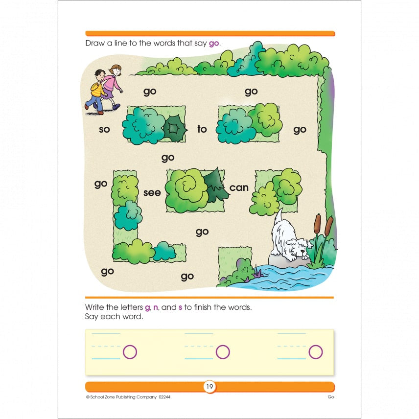 School Zone Sight Word Fun Grade 1 Workbook