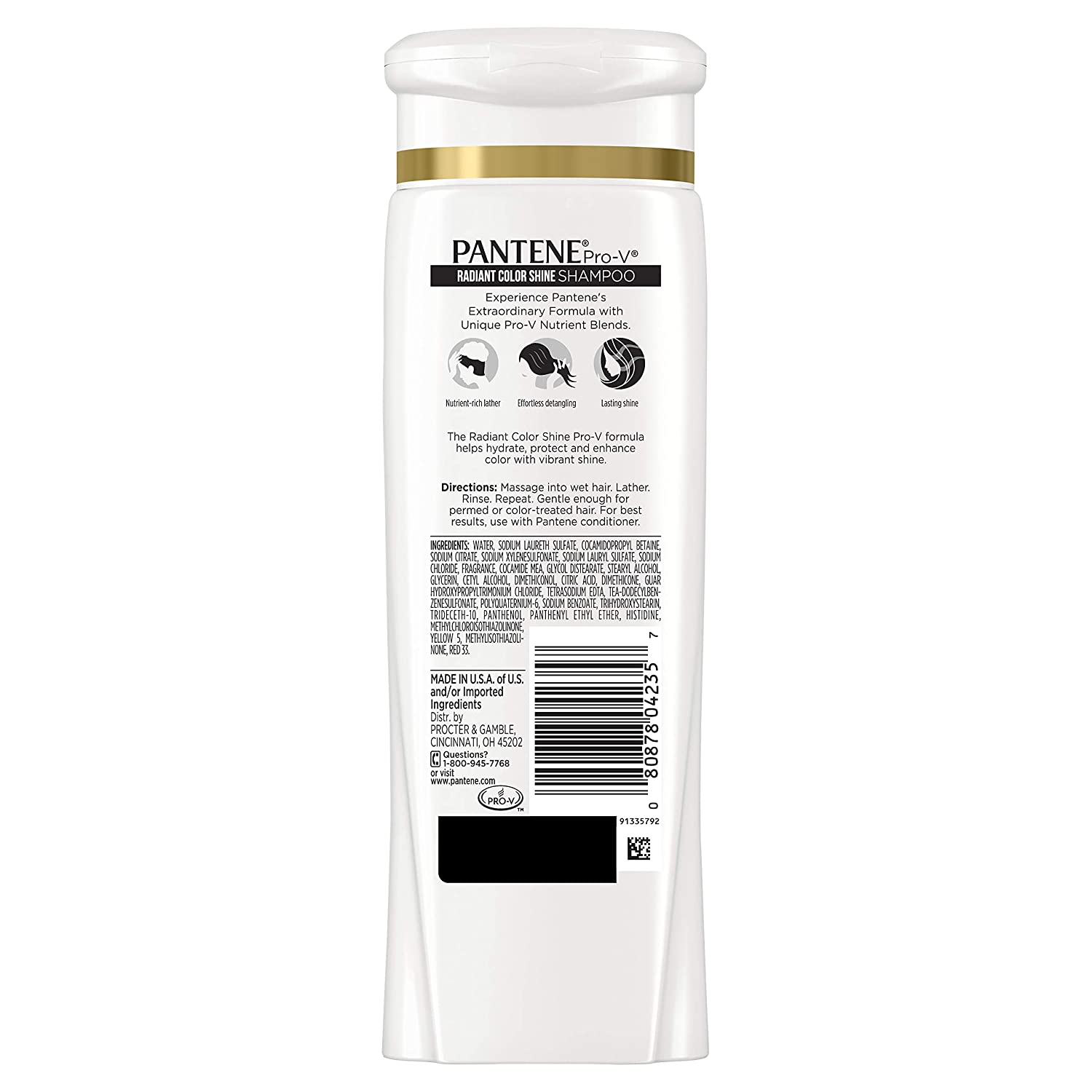 Pantene Pro-V Radiant Color Shine Shampoo, 12.6 fl oz