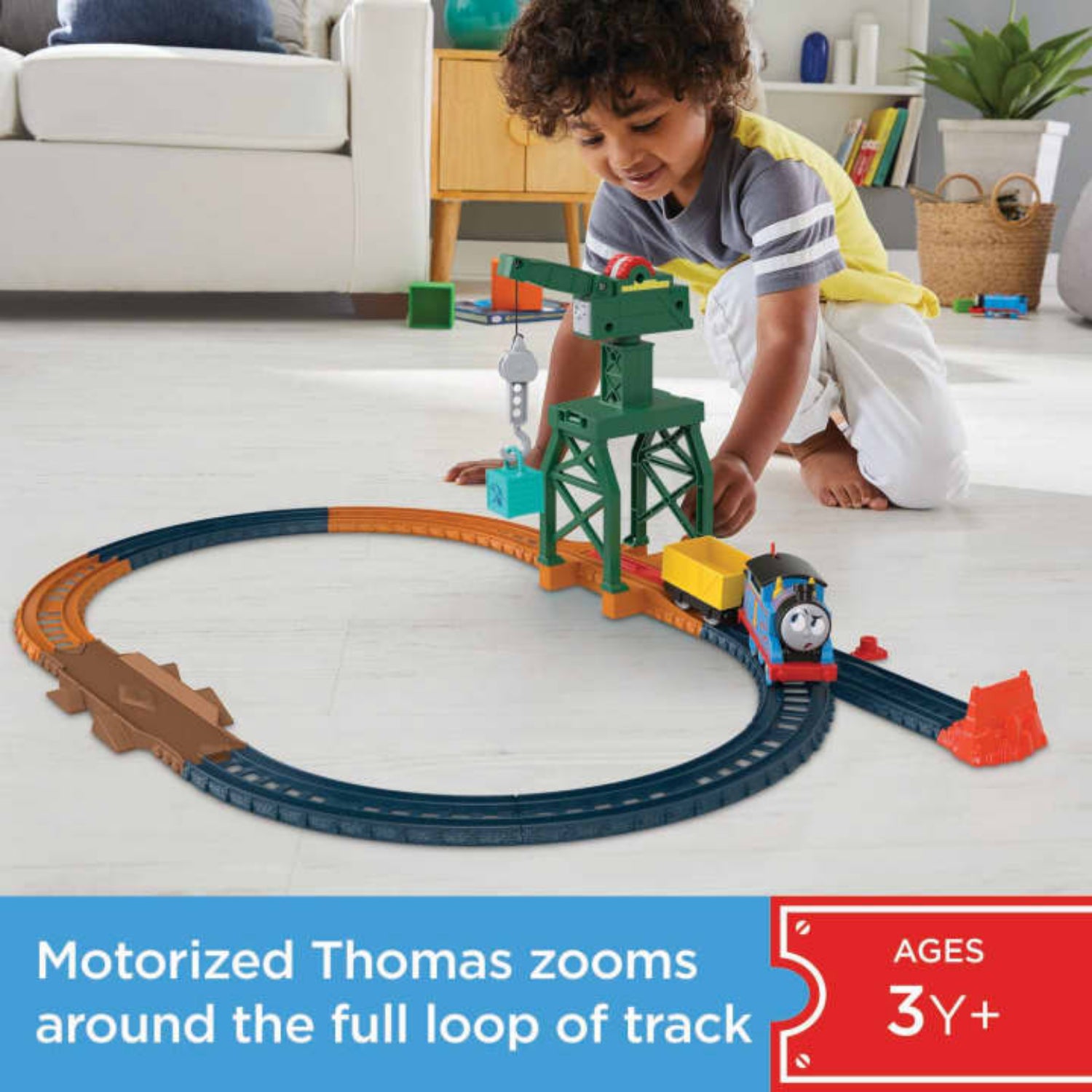 Fisher Price Thomas & Friends Motorized Cranky the Crane Cargo Drop Playset