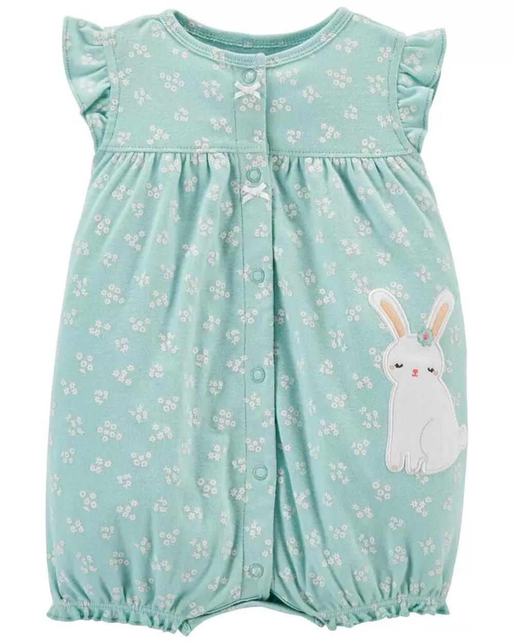 Carters Girls 0-24 Months Bunny Snap-Up Romper