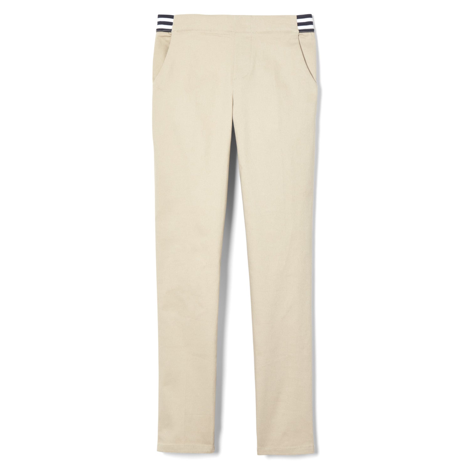 French Toast Stretch Contrast Elastic Waist Pull-on Pant