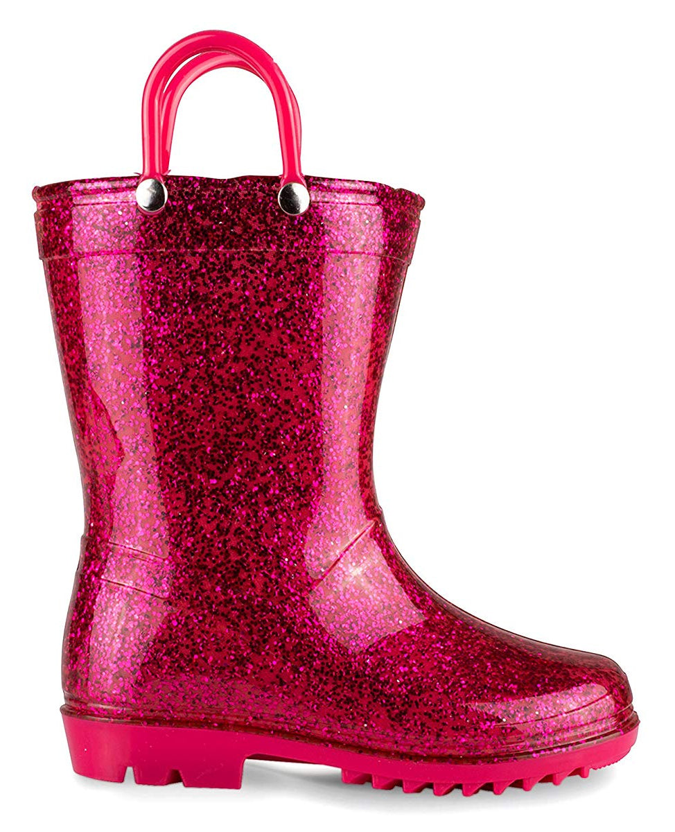 Lilly Of New York Girls 5-10 Toddler Glitter Rainboot