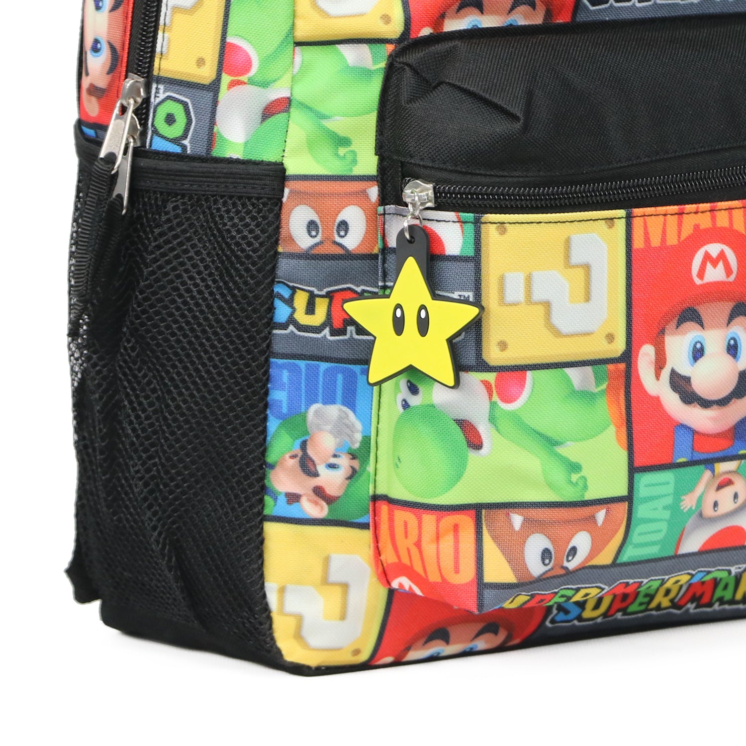 Nintendo Super Mario 16'' All Over Print Character Backpack