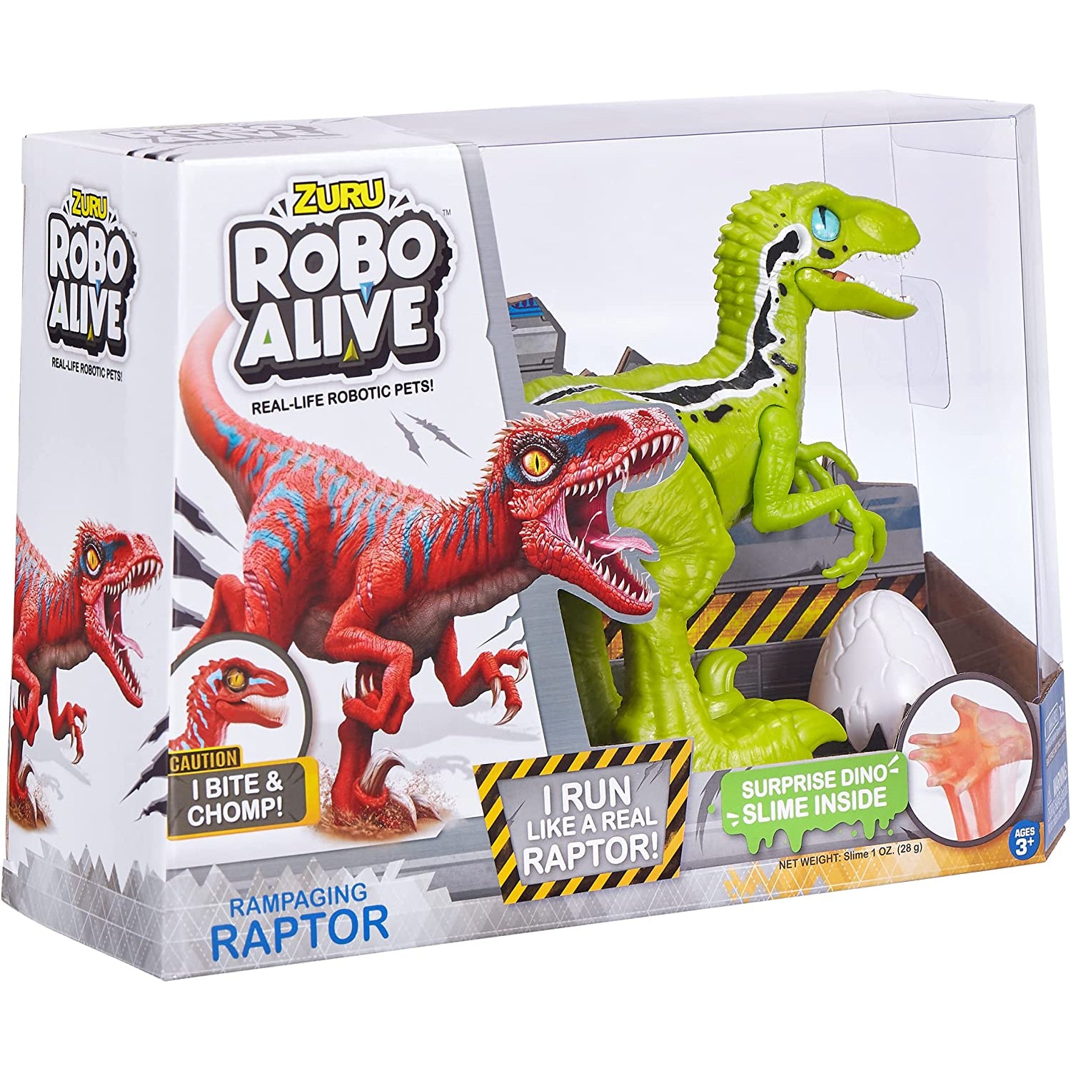 ZURU Robo Alive Rampaging Raptor Dinosaur Toy with Realistic Dinosaur Movement