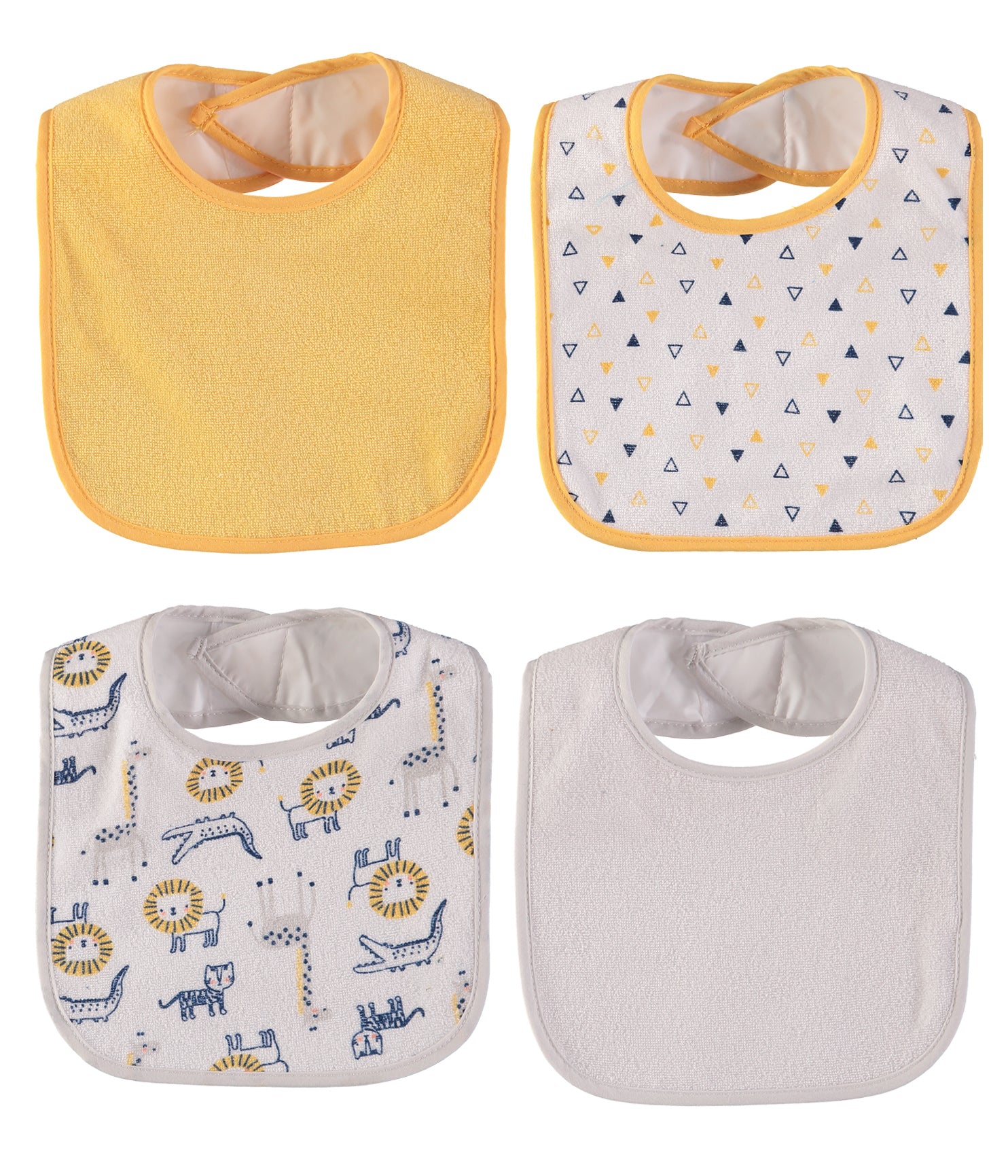 Bon Bebe Baby Boys 7-Pack Bibs with Waterproof Backing