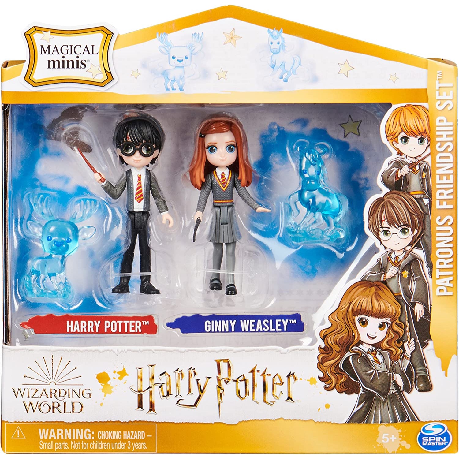 Spin Master Wizarding World, Magical Minis Harry Potter Friendship Set with Creature, Kids Toys for