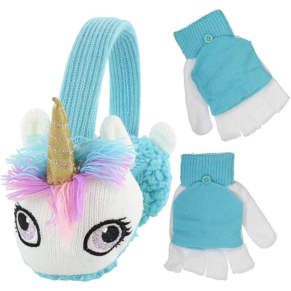 Addie & Tate Girls 4-6X Unicorn Earmuff Set