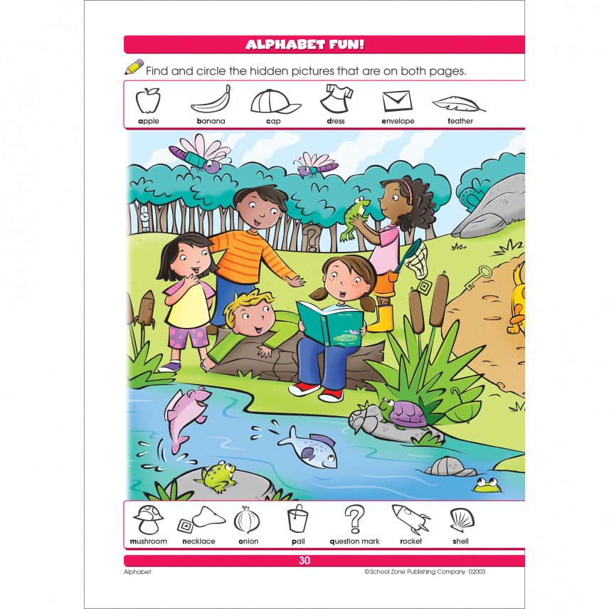 School Zone Alphabet Grades K-1 Workbook