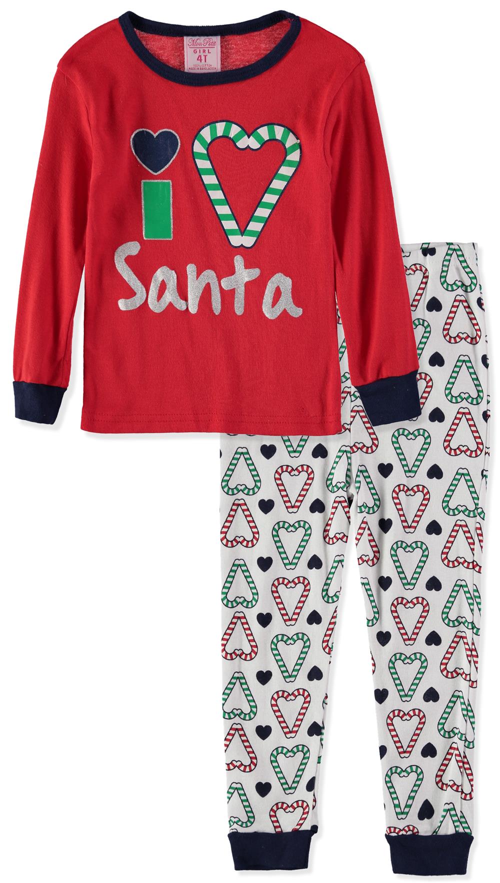 Mon Petit Girls 12-24 Months I Love Santa Set