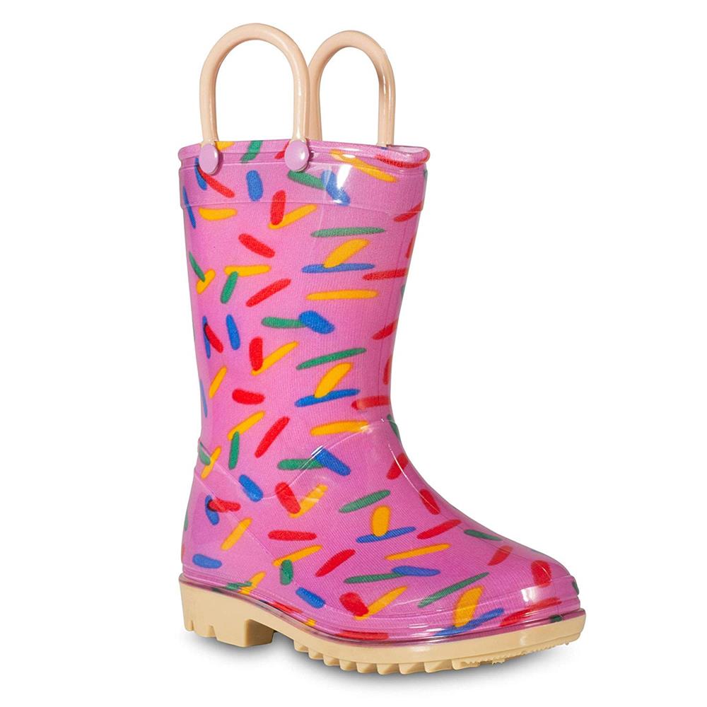 Lilly Of New York Girls 11-3 Sprinkles Rainboot