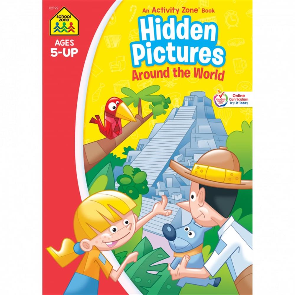 School Zone Hidden Pictures Around the World Activity Workbook