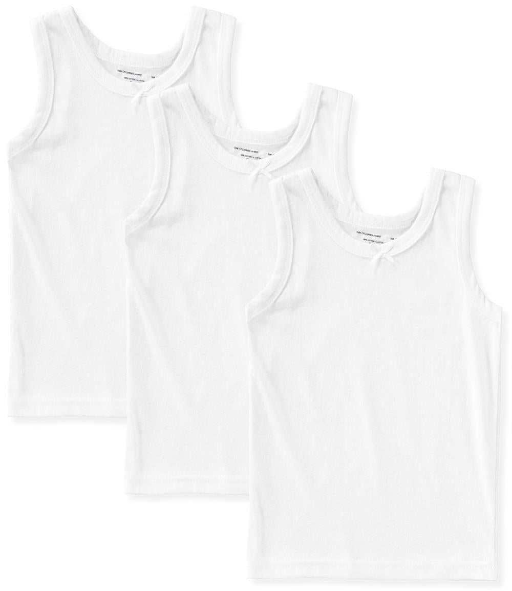 Chloe B. Girls 2-20 Cotton Tank Tops, 3-Pack