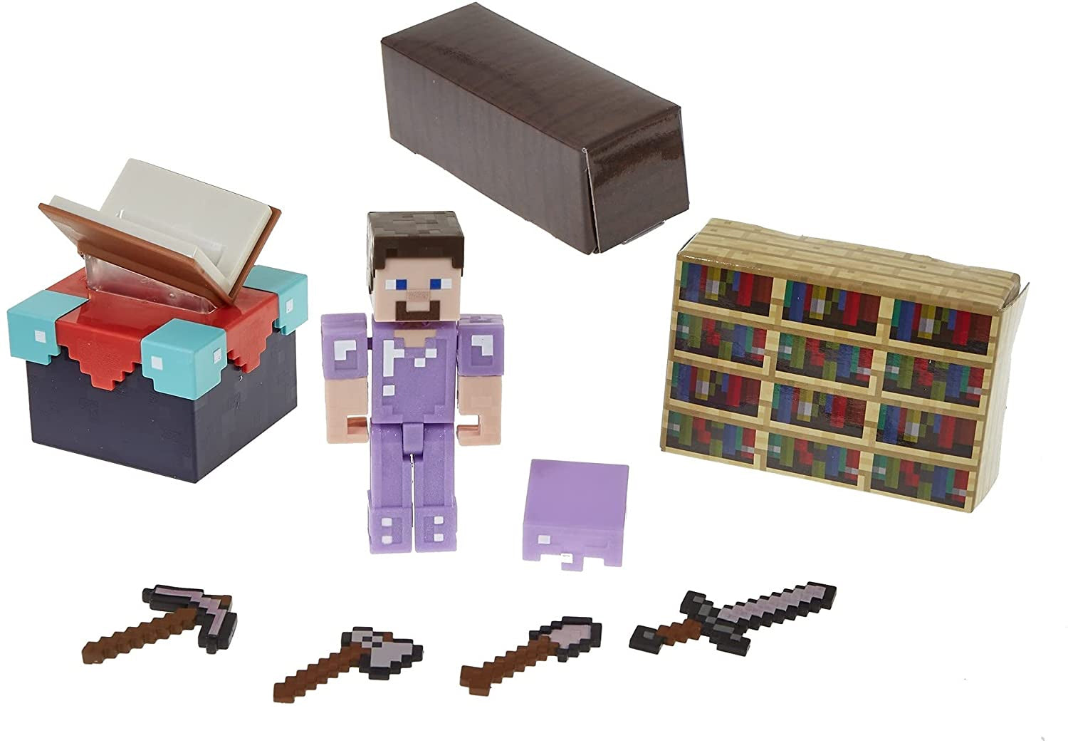 Minecraft Enchanting Room with 3.25-in Steve Figure & Accessories