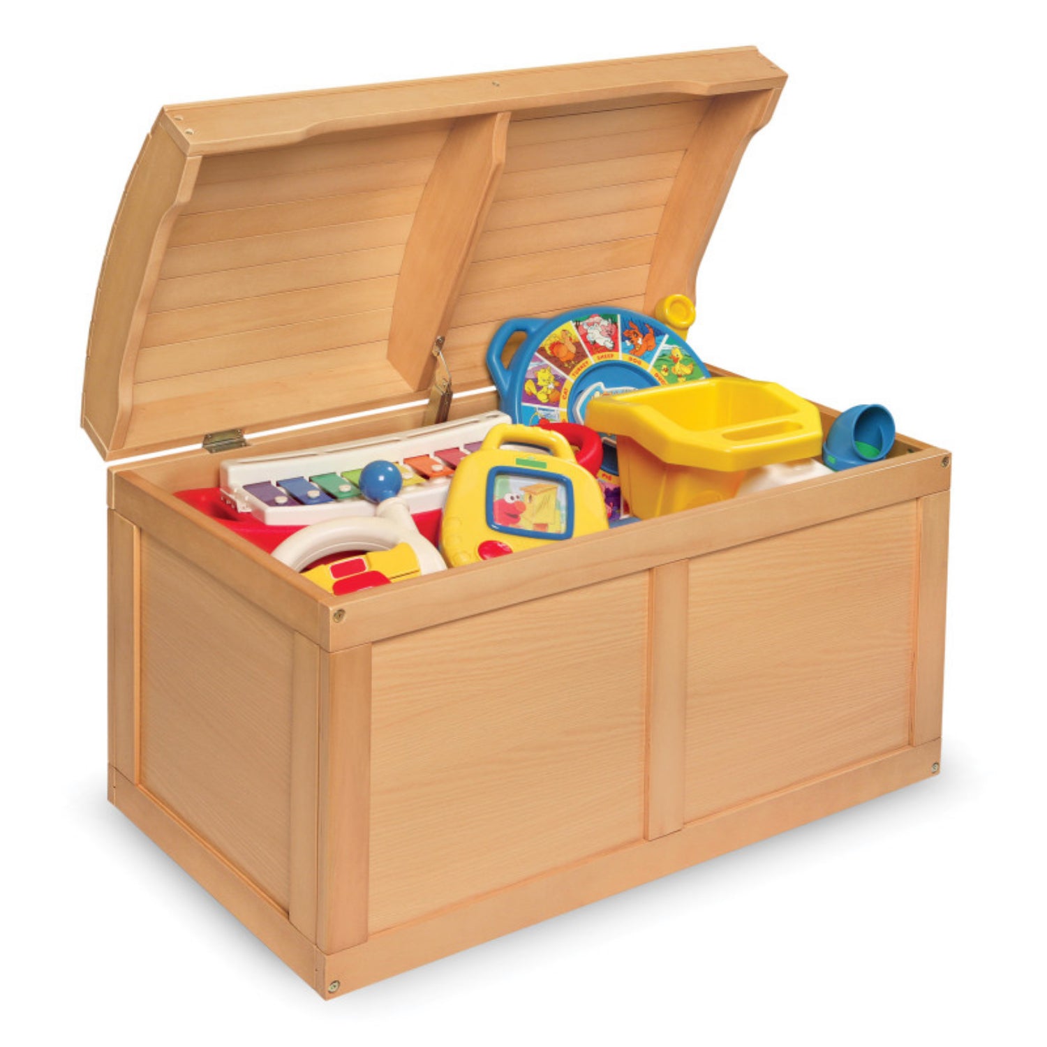 Badger Basket Hardwood Barrel Top Toy Chest – Natural