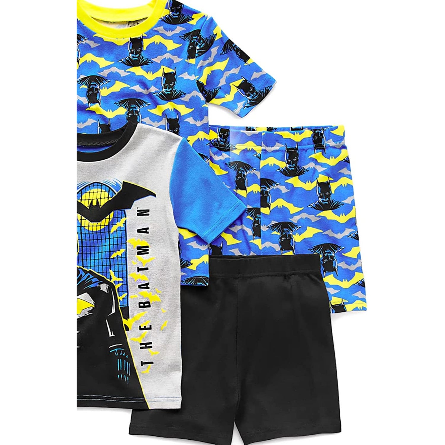 DC Comics Boys 4-10 Batman 4-Piece Short Pj Set