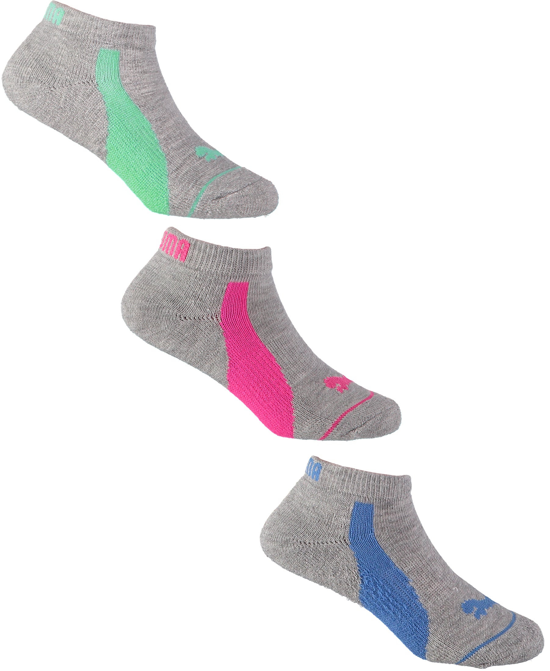 PUMA Girls 7-16 Low Cut Performance Sock, 6-Pack