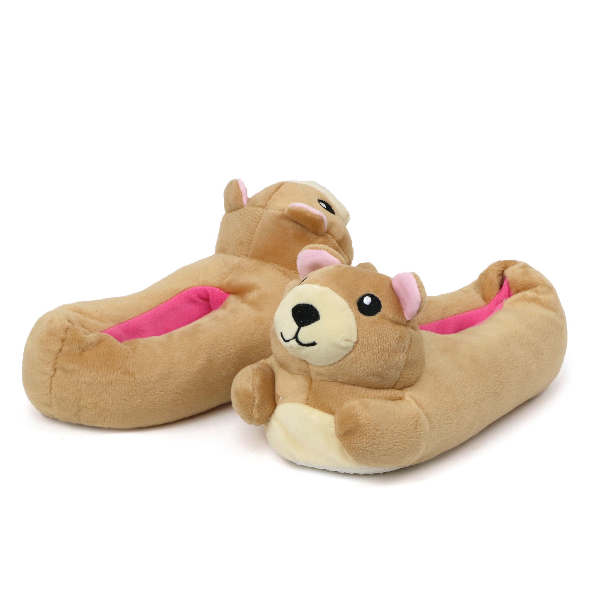 Chatties Girls Plush Animal Slippers