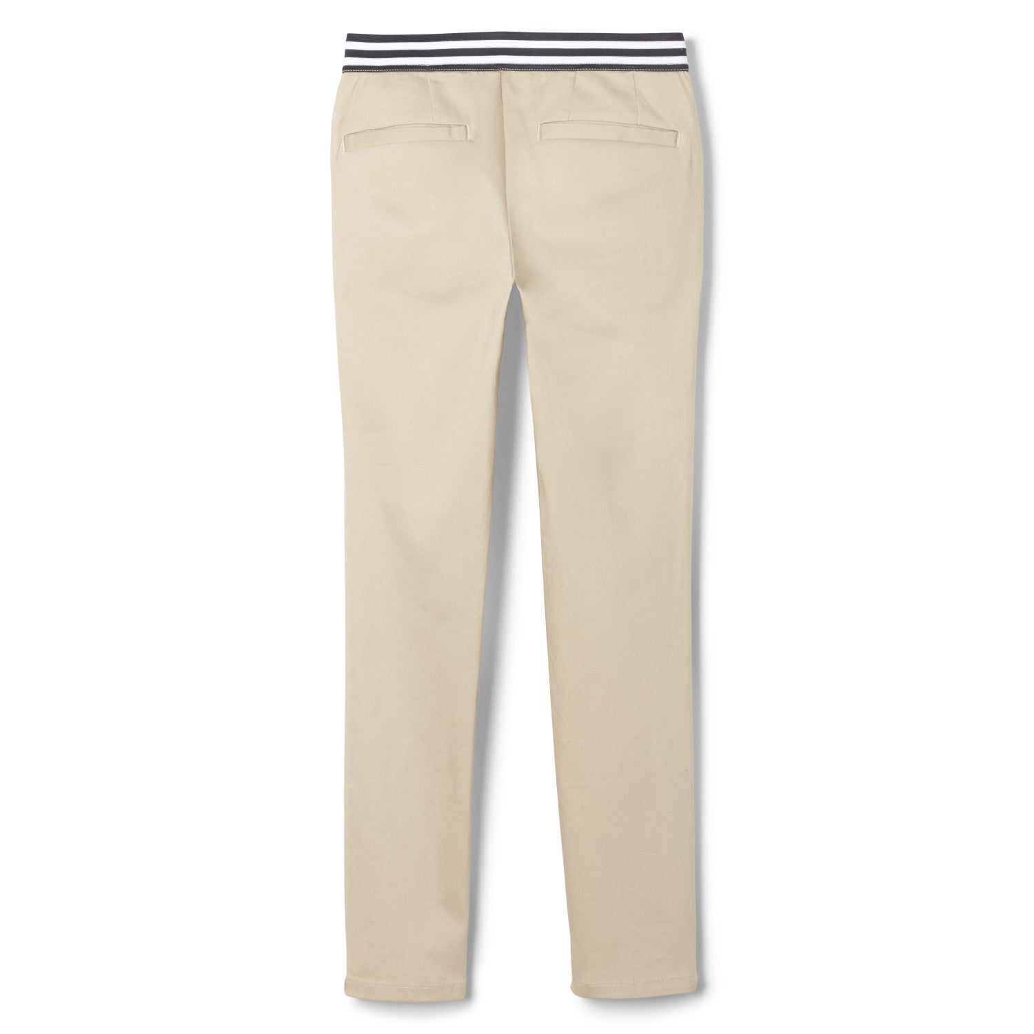 French Toast Stretch Contrast Elastic Waist Pull-on Pant