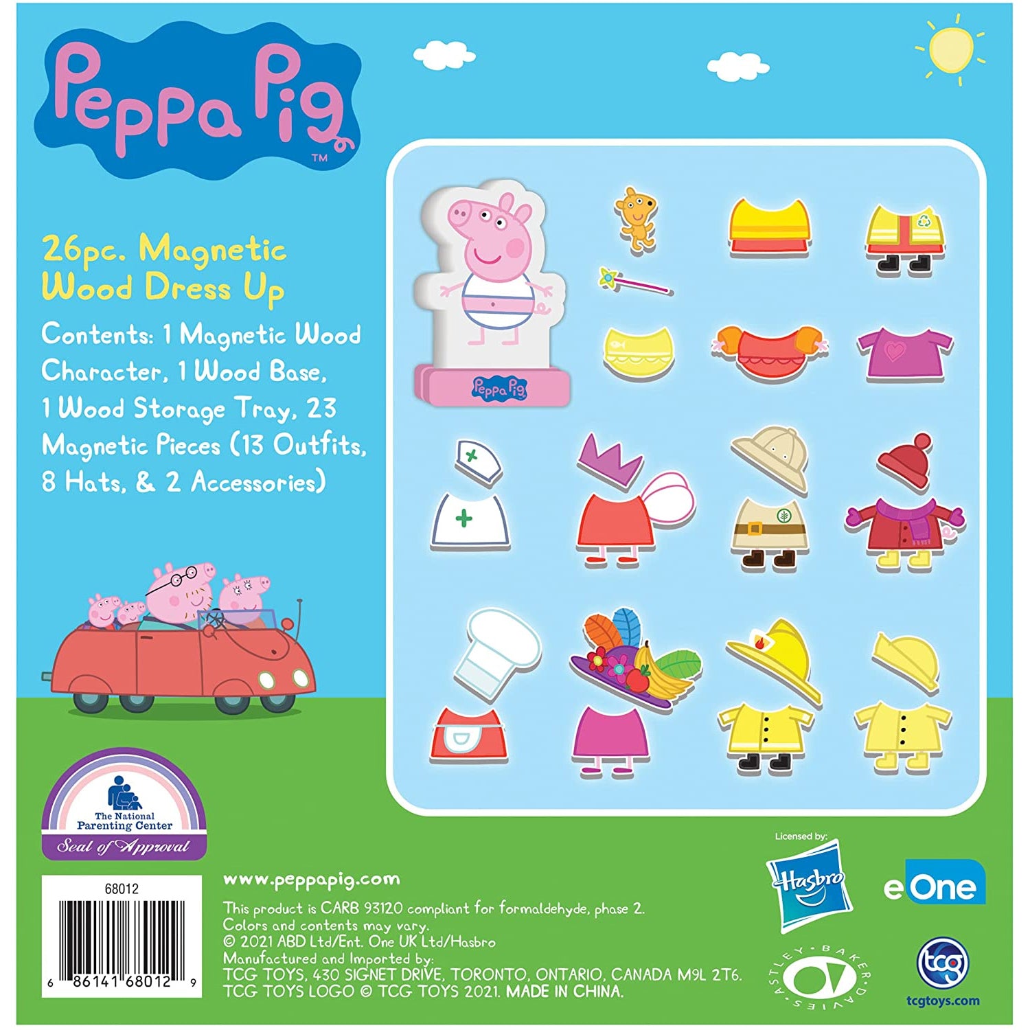 Peppa Pig Magnetic Wood Dress Up Puzzle