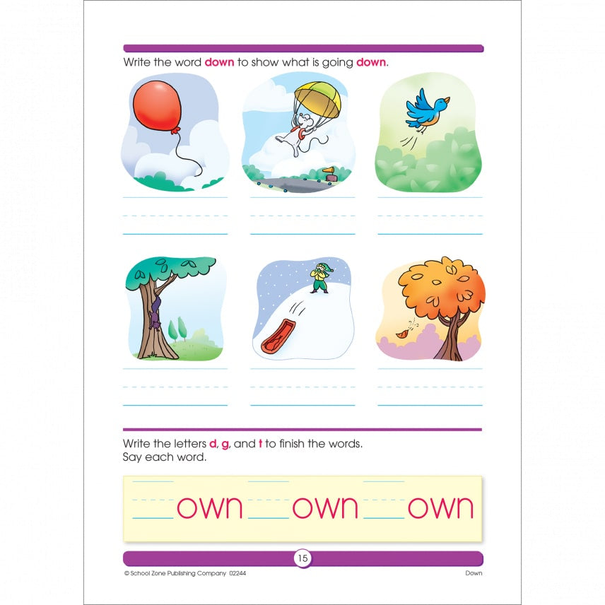 School Zone Sight Word Fun Grade 1 Workbook