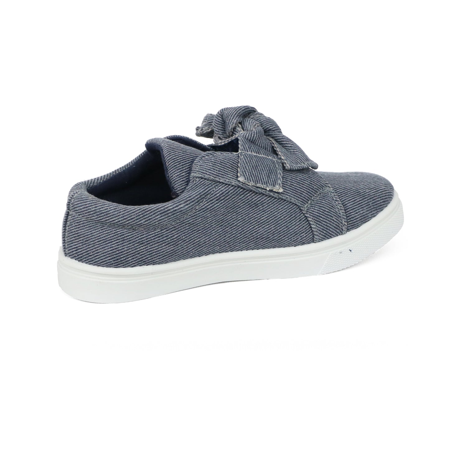 Olivia Miller Girls 11-5 Canvas Sneaker with Top Knot