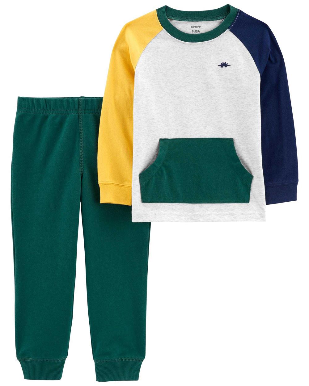 Carters Boys 2T-5T 2-Piece Colorblock Tee & Jogger Set