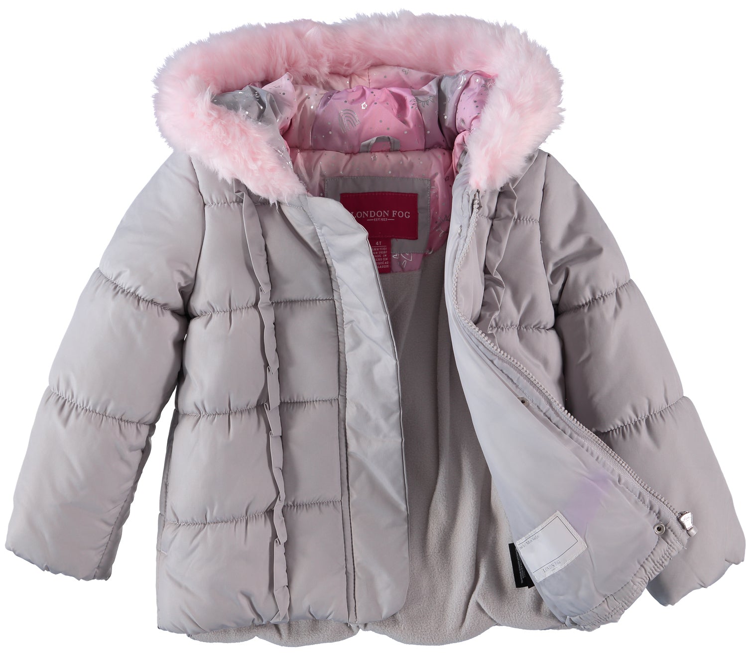 London Fog Girls 2T-4T Ruffle Galaxy Snowsuit