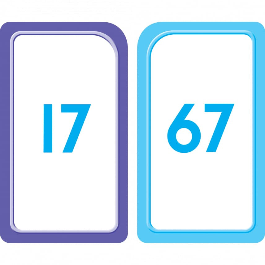 School Zone Numbers 1-100 Flash Cards