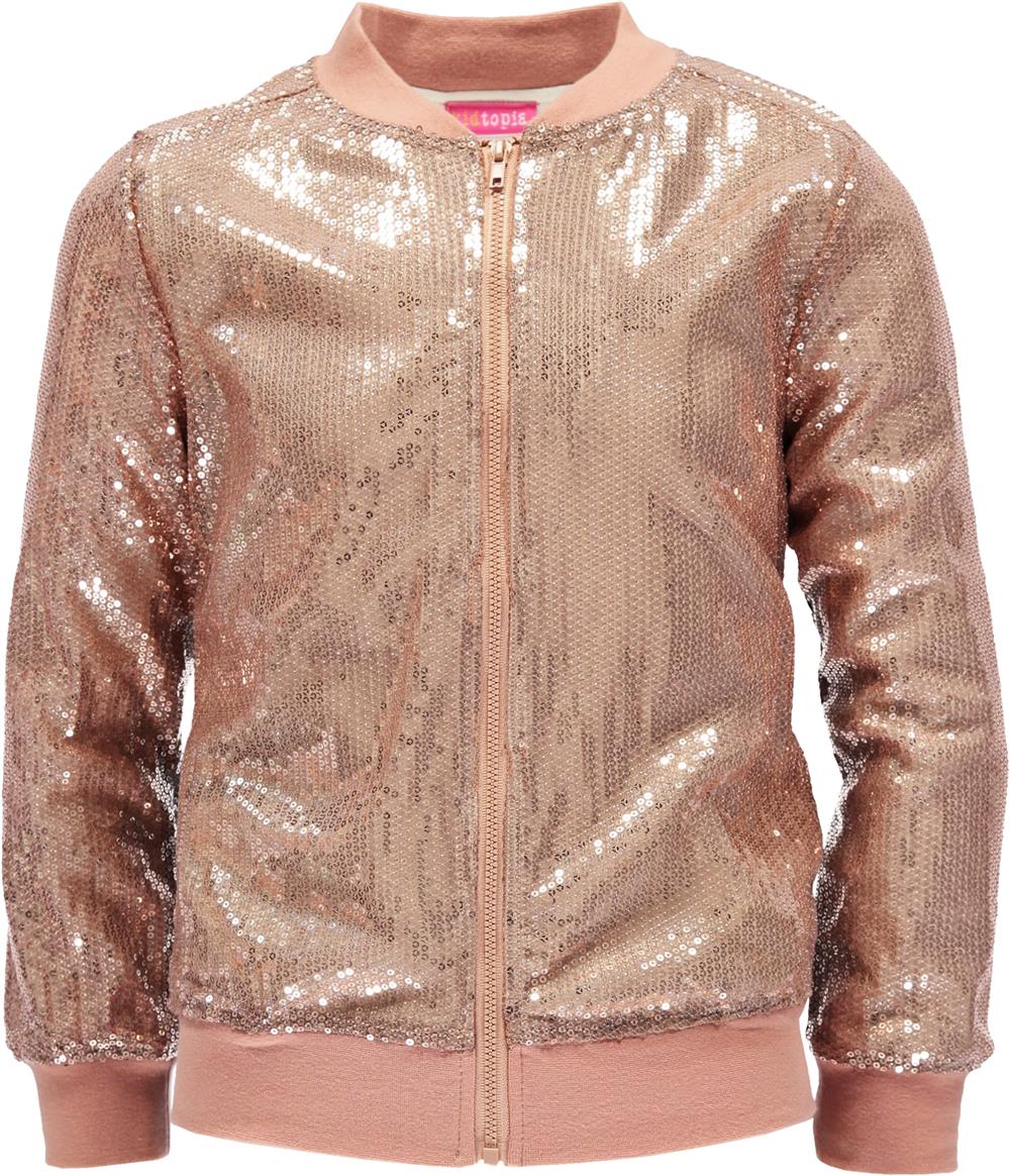 Kidtopia Little Girls 4-6X Sequin Bomber Jacket