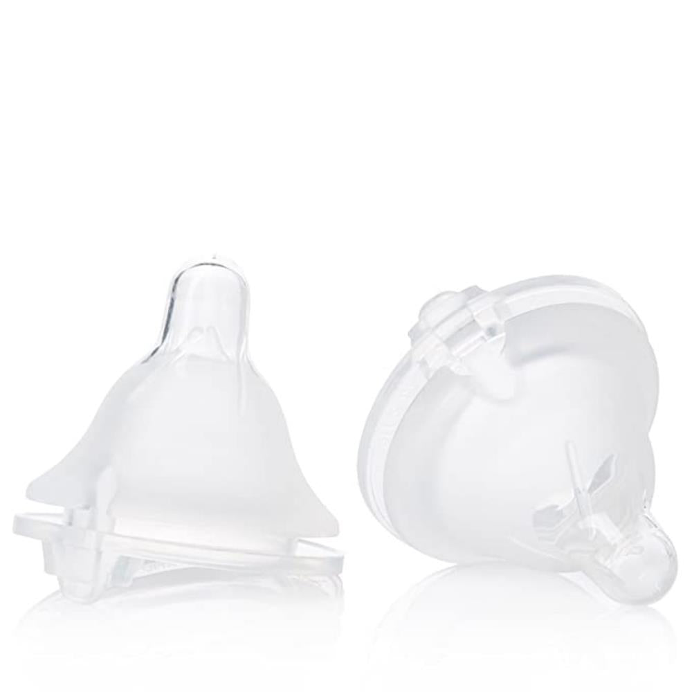 Evenflo Feeding Balance + Wide Neck BPA-Free Silicone Medium Flow Baby Bottle Nipple - 3 Months+, 2c