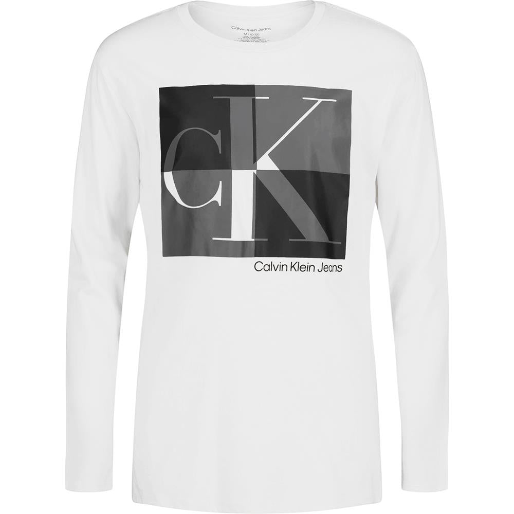 Calvin Klein Boys 8-20 Long Sleeve Box Logo T-Shirt