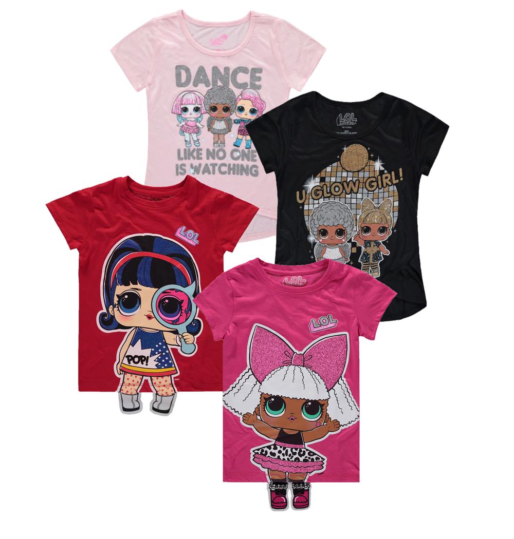 L.O.L. Surprise! Girls T-Shirt 4-Pack