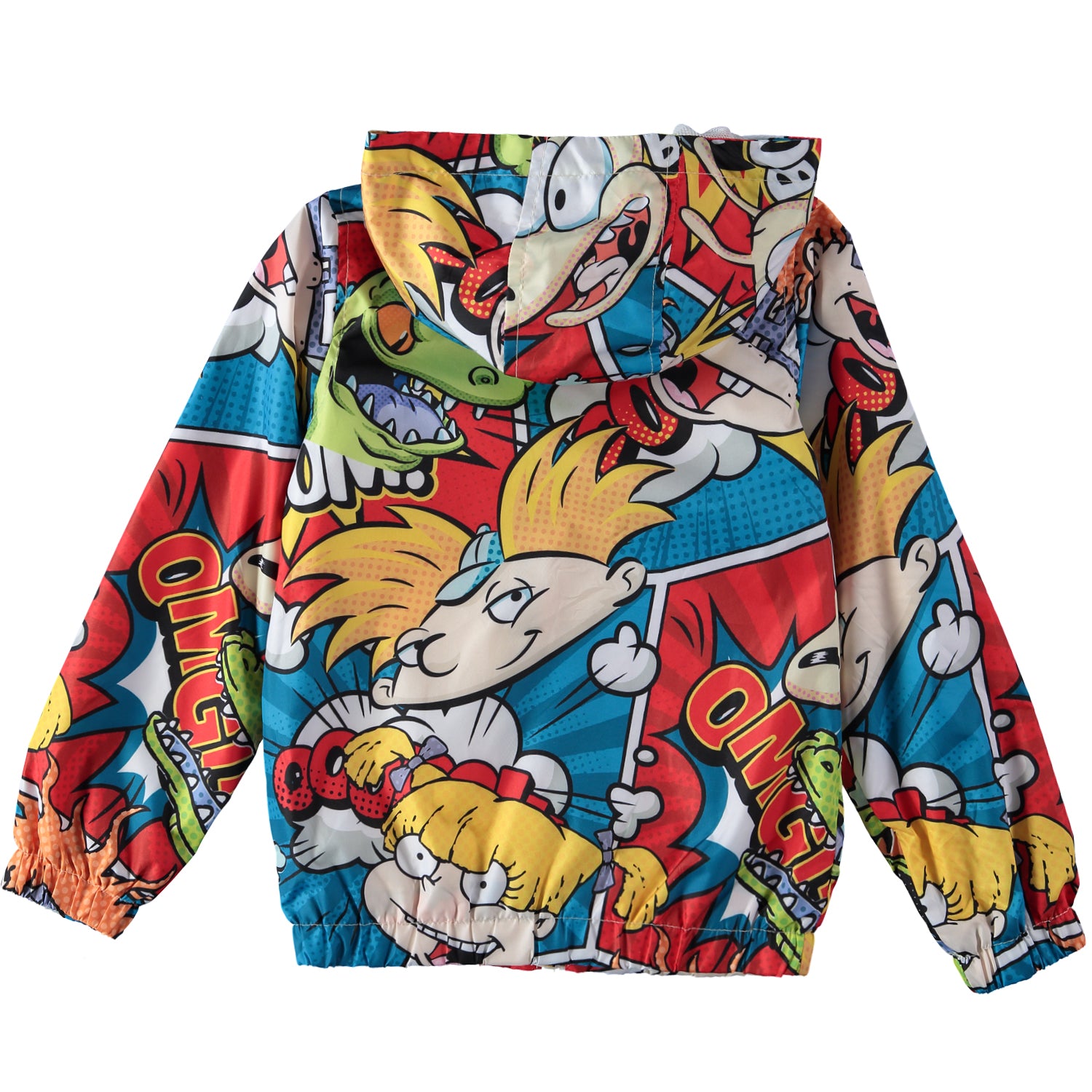 Members Only 4-7 Nickelodeon Zip-Up Hooded Windbreaker Jacket