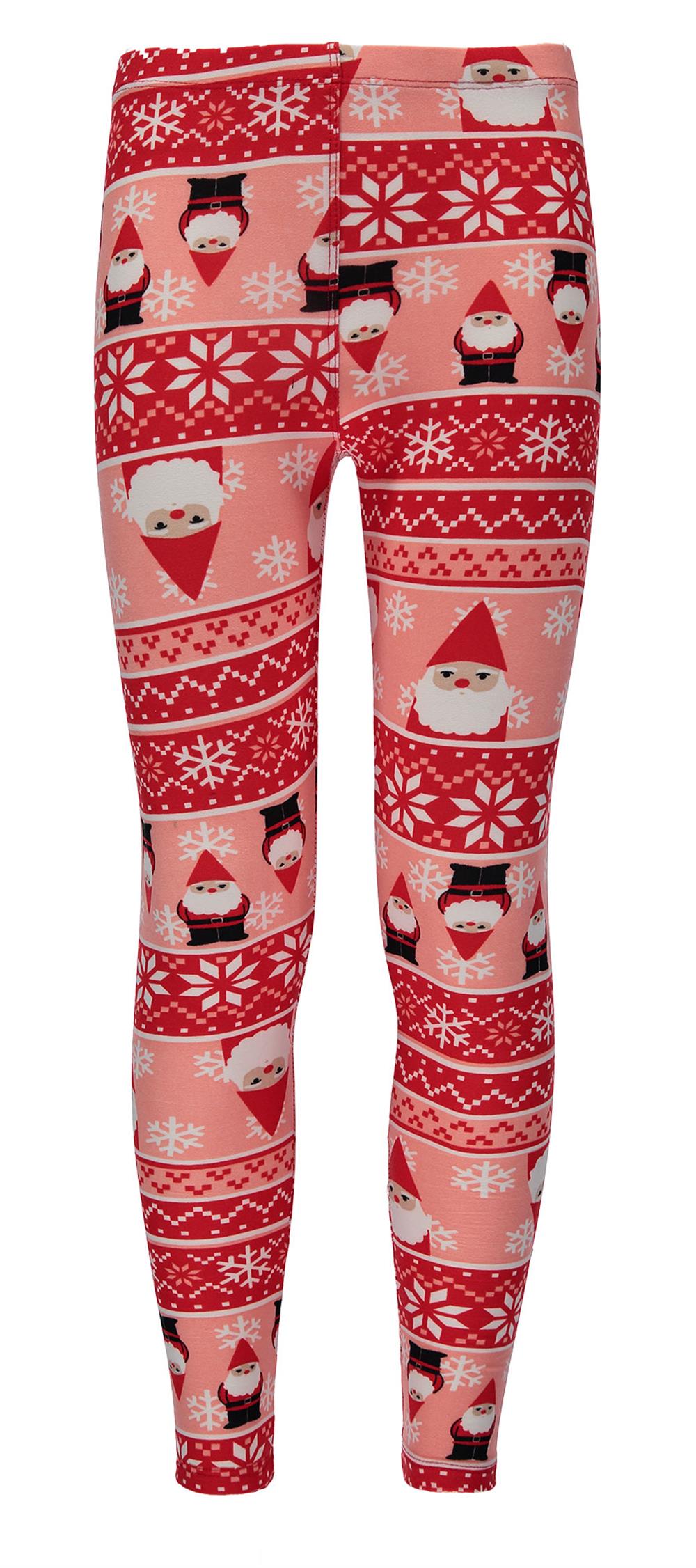 Derek Heart Girls 7-14 Santa Claus Legging