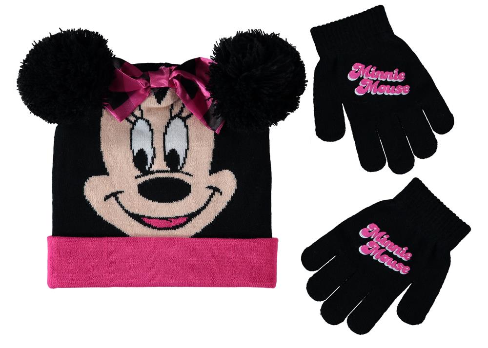 Disney Girls 4-6X Minnie Love Hat Glove Set