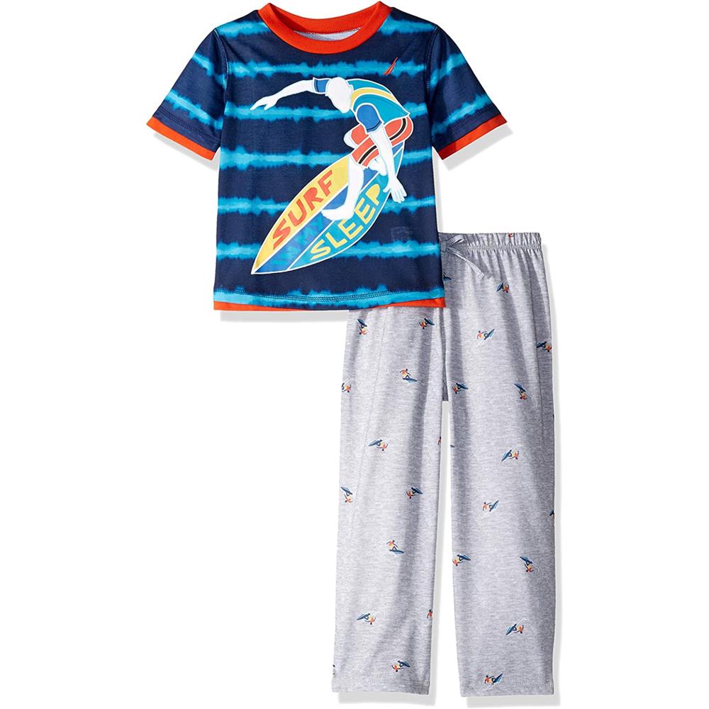 Nautica Boys 4-20 Short Sleeve 2-Piece Pajama Set