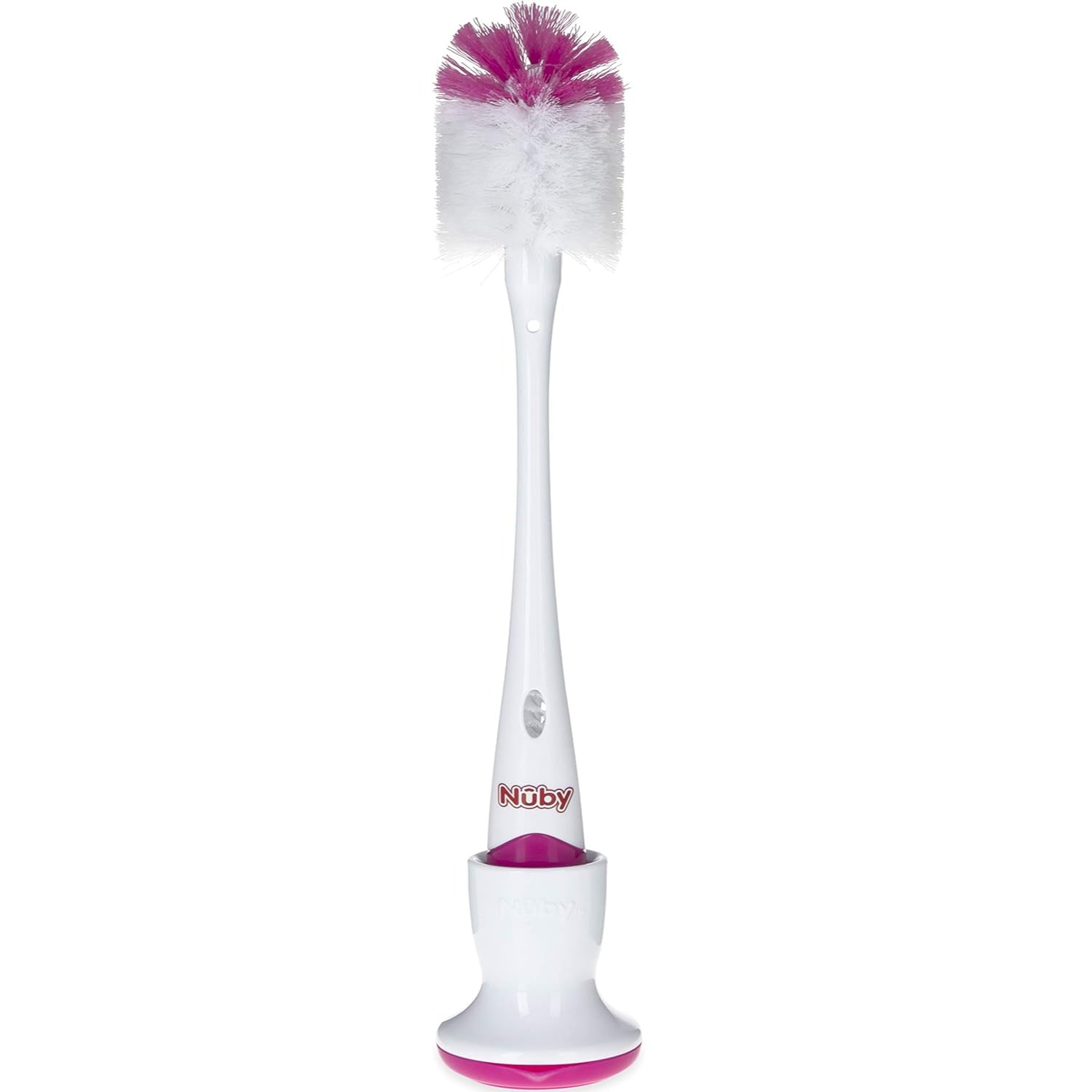 Nuby 2 in 1 Bottle and Nipple Brush with Stand