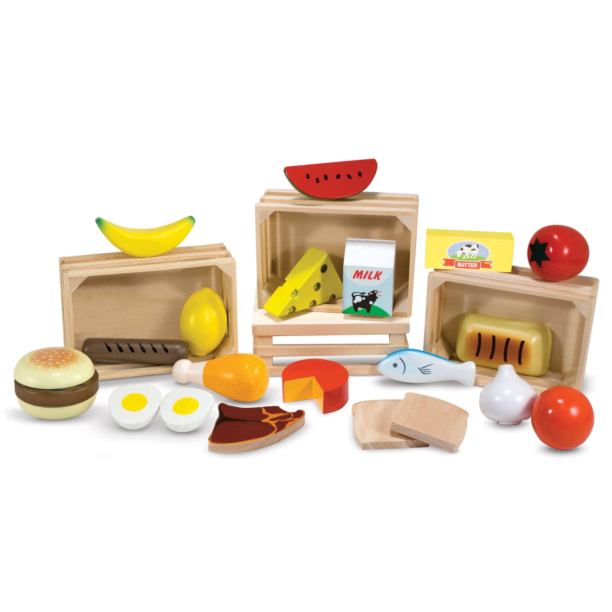 Melissa and Doug Food Groups - Wooden Play Food